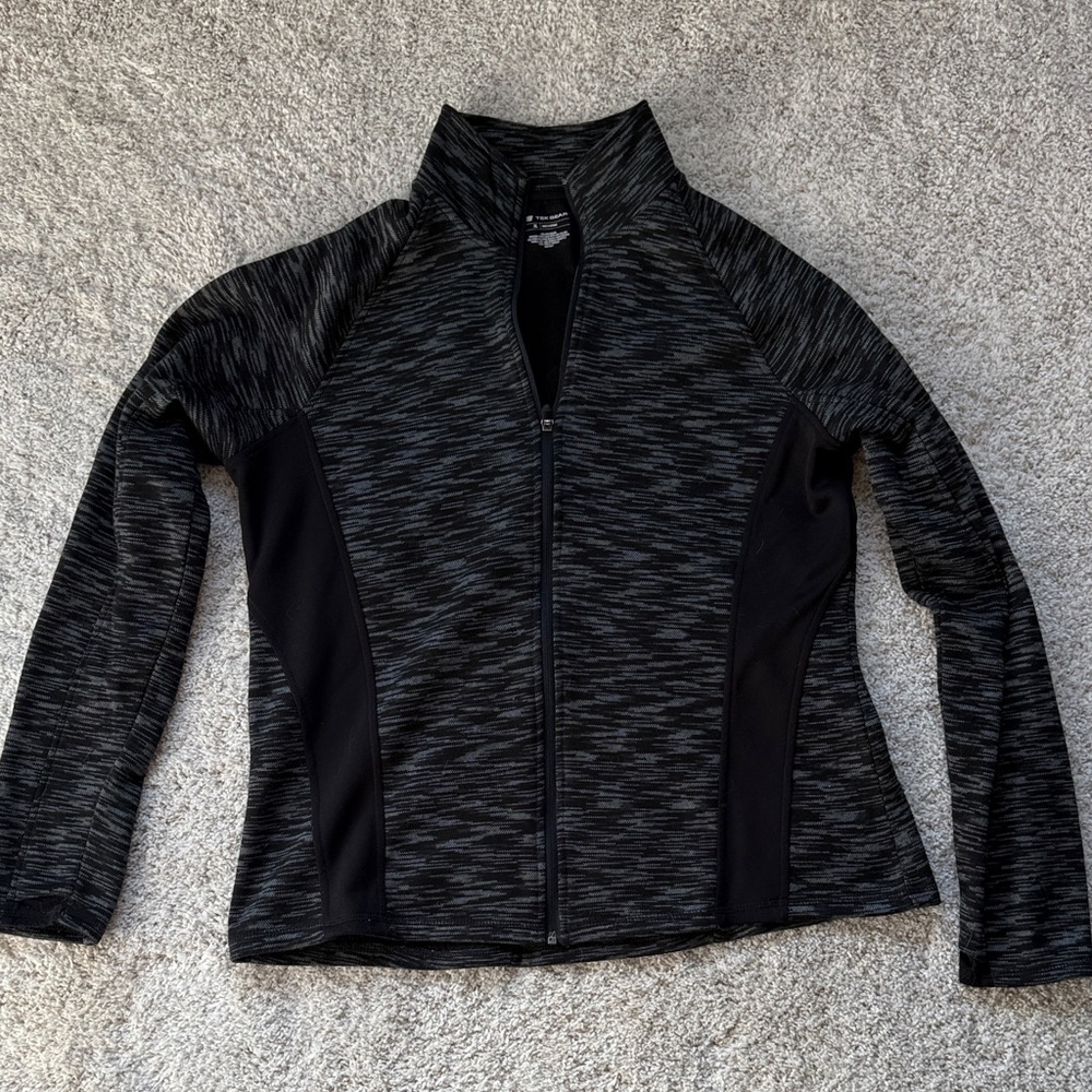 Women's Tek Gear Black Athletic Zip Up Jacket